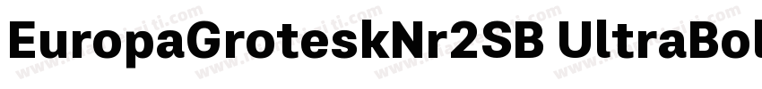 EuropaGroteskNr2SB UltraBold字体转换